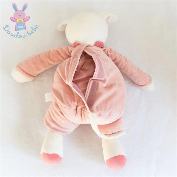 Doudou Souris Myrtille et Capucine range pyjama rose 60 cm MOULIN ROTY