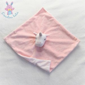 Doudou plat Licorne rose et blanc étoiles PRIMARK