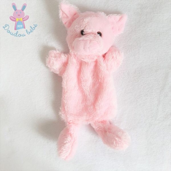 Doudou marionnette Cochon rose pâle TOI TOYS ACTION