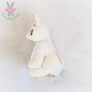 Doudou Chat Marie blanc rose bavoir à broder DMC DISNEY