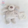 Chien gris naturel mouchoir blanc J'aime mon doudou et Compagnie