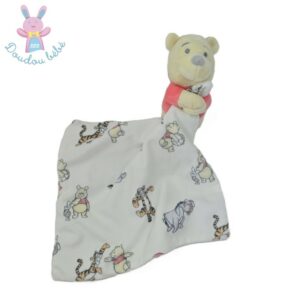 Doudou Winnie jaune rouge mouchoir blanc DISNEY by PRIMARK