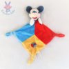 Doudou plat Mickey bleu rouge jaune ballon DISNEYLAND DISNEY