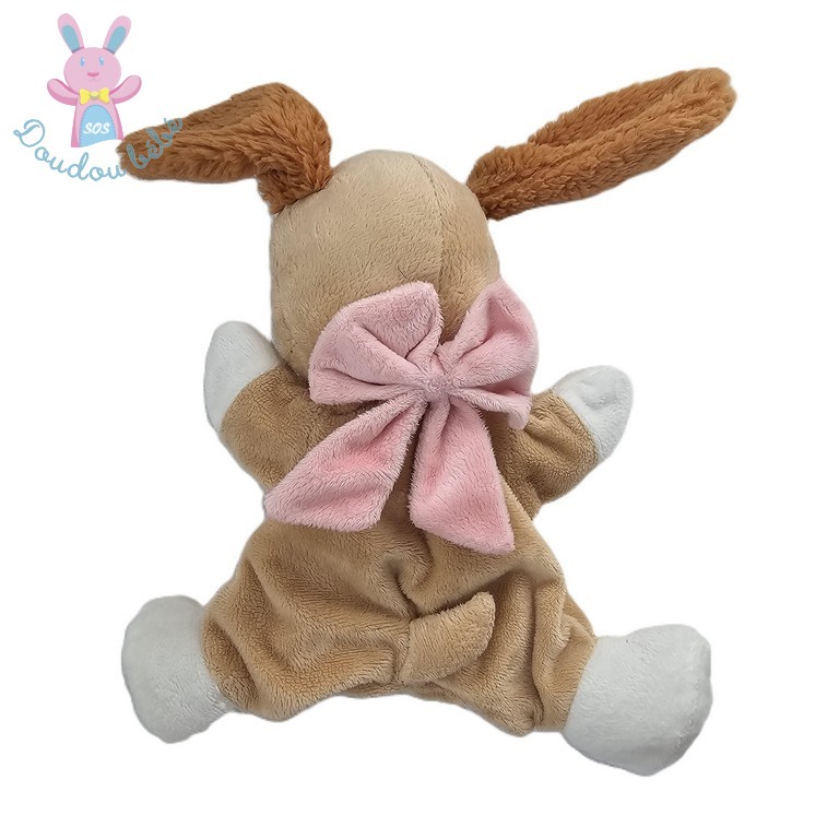 Doudou marionnette Chien Belle Lady beige blanc marron DISNEY