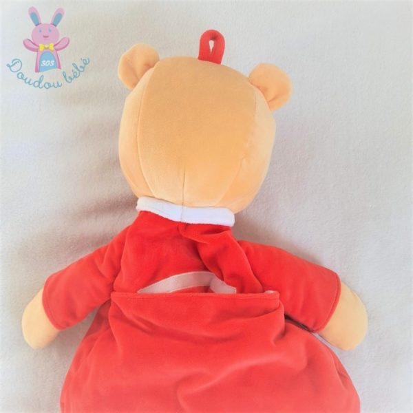 Doudou Winnie l'Ourson range pyjama rouge nuages soleil DISNEY BABY