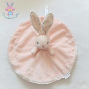 doudou Kaloo Lapin Rose Bras et pattes Blanches Medium plume Pantin