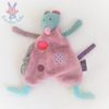 Doudou plat Souris violet mauve bleu Les Jolis Pas Beaux MOULIN ROTY