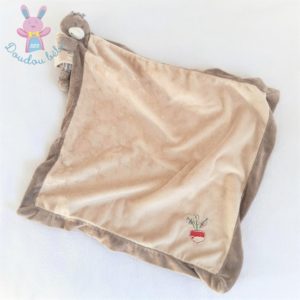 Doudou Emma la Taupe beige marron couverture radis NOUKIE’S