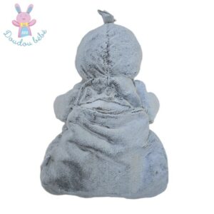 Doudou Pingouin range pyjama gris blanc TEX BABY
