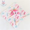 Doudou plat Renard rose couronne jaune Licornes rose vert MIX DOUDOU