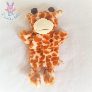 Doudou marionnette Girafe beige tâches marron TOI TOYS ACTION