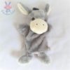 Doudou marionnette Ane gris blanc écru TOI TOYS ACTION