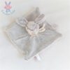 Lapin plat gris blanc "J'aime mon doudou" DOUDOU ET COMPAGNIE