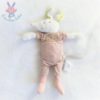 Doudou Souris rayé rose blanc pois Les Petits dodos MOULIN ROTY