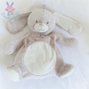 Doudou Lapin range pyjama beige chiné blanc TEX BABY