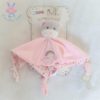 Doudou plat Chat rose arc en ciel GIPSY