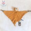 Doudou plat Chat lange Les Moustaches moutarde bleu MOULIN ROTY