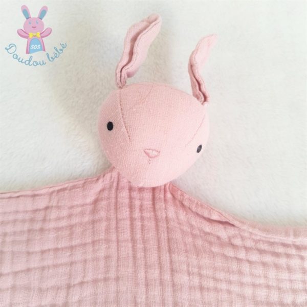 Doudou plat Lapin lange rose H&M