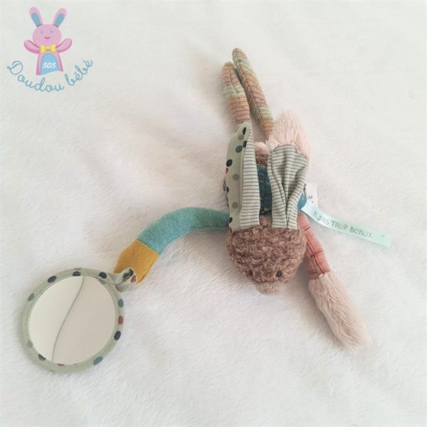 Petit doudou Lapin d'activités Le jolis trop beaux MOULIN ROTY