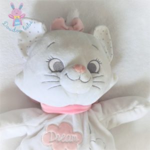 Doudou Chat Marie range pyjama blanc rose Big dream DISNEY