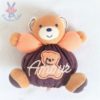 Doudou Ours boule Amour prune orange saumon beige KALOO