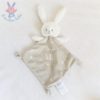 Doudou plat Lapin Ours beige douce nuit étoiles MOTS D'ENFANTS
