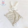 Doudou plat Lapin Ours gris douce nuit étoiles MOTS D'ENFANTS