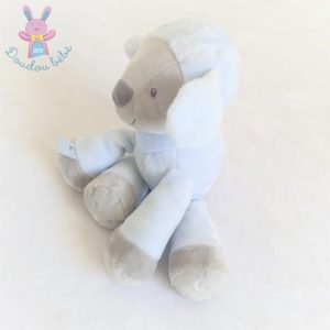 Doudou Mouton Sam & Toby bleu gris NATTOU