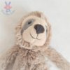 Doudou Paresseux fourrure beige gris TEX BABY