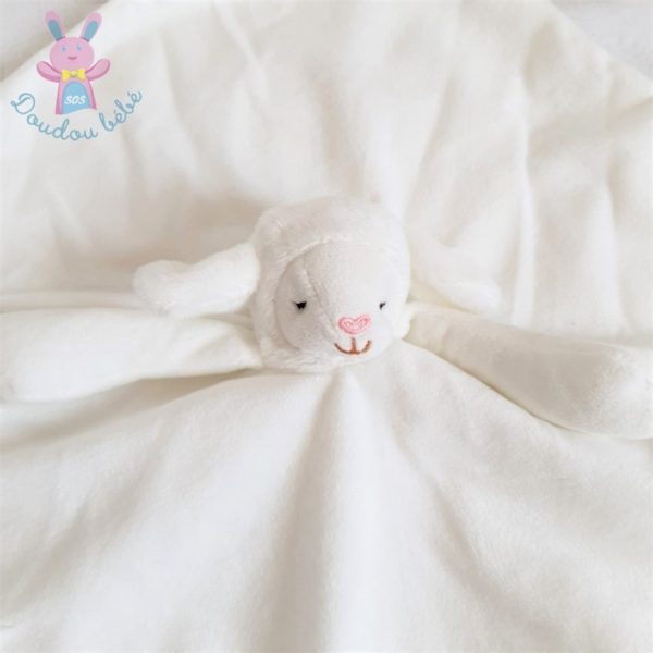 Doudou plat Mouton blanc tout doux TWISTSHAKE