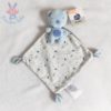 Doudou Ours bleu cape gris blanc animaux MOTS D'ENFANTS