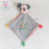 Doudou plat Souris Mickey gris rouge "Go Wild" DISNEY