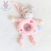Doudou Souris rose gris jouet billes GIPSY