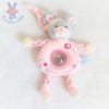 Doudou Souris rose gris jouet billes GIPSY