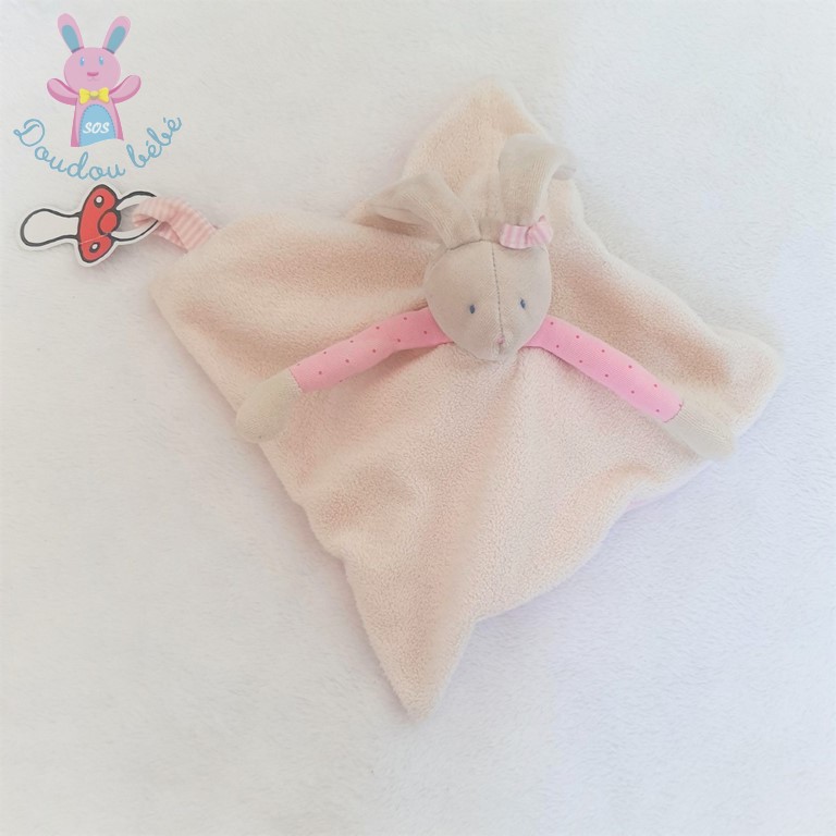 Doudou lapin réversible