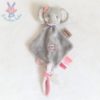 Doudou plat éléphant Adèle et Valentine gris rose chouette NATTOU