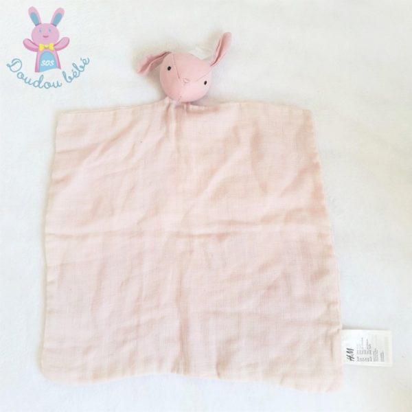 Doudou plat Lapin lange rose H&M