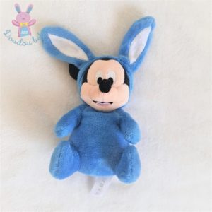 Doudou Souris Mickey déguisé en Lapin bleu DISNEY NICOTOY