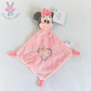 Doudou plat Minnie rose « love nature » girafe flamant DISNEY