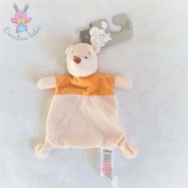 Doudou plat Ours Winnie beige jaune orange DISNEY by PRIMARK