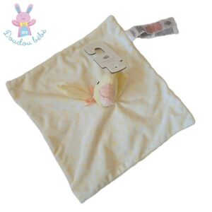 Doudou plat Canard blanc jaune orange PRIMARK