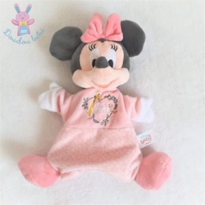 Doudou marionnette Souris Minnie rose Love Nature DISNEY