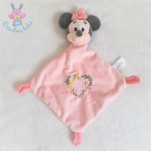 Doudou plat Minnie rose « love nature » girafe flamant DISNEY