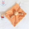 Doudou plat Lion orange Les Zazous attache tétine MOULIN ROTY