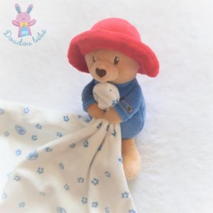 Doudou Ours Paddington bleu rouge mouchoir M&S MARKS & SPENCER