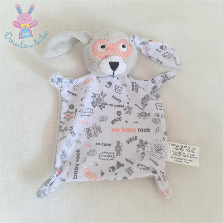 Doudou lange lapin - doudou plat - doudou lapin rose - Saga Copenhague –  Plume et Petit Vélo : kids concept-store pétillant, éthique et engagé