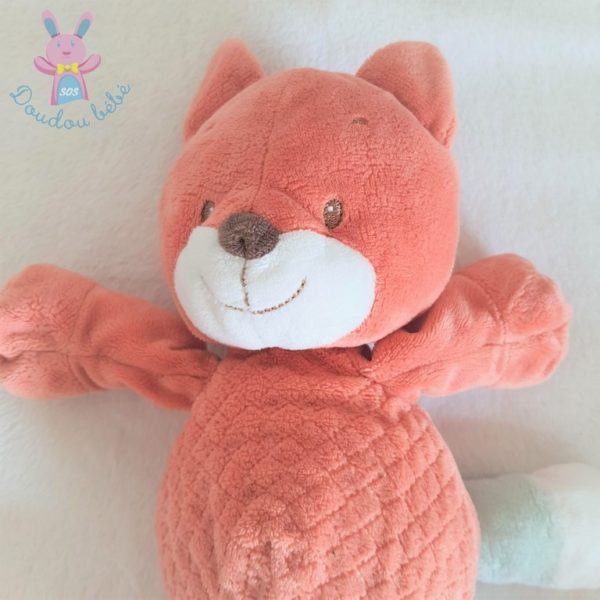 Doudou Renard orange blanc Fanny & Oscar 30 cm NATTOU