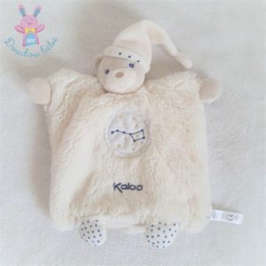 Doudou Ours marionnette Ma petite étoile blanc écru KALOO