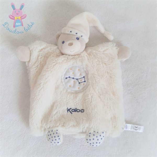 Doudou Ours marionnette Ma petite étoile blanc écru KALOO