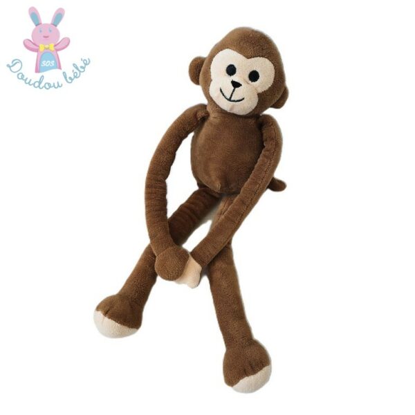 Doudou Singe marron mains aimantées HEMA